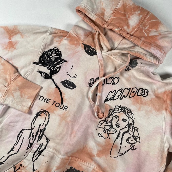 Shawn Mendes‎ The Tour 2019 Hoodie Tie Dye Graphic Print Pullover Sweatshirt S - Picture 1 of 7